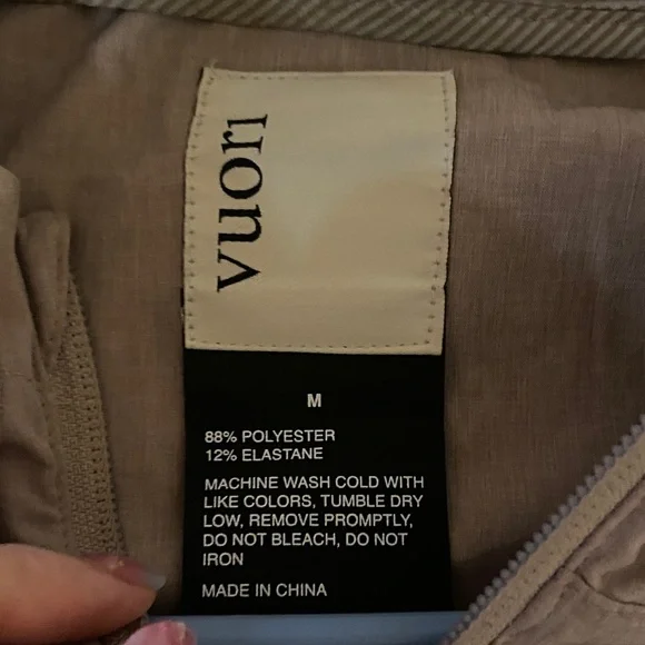 Vuori Women's Light Pink Hooded Rain Jacket - Picture 2 of 5